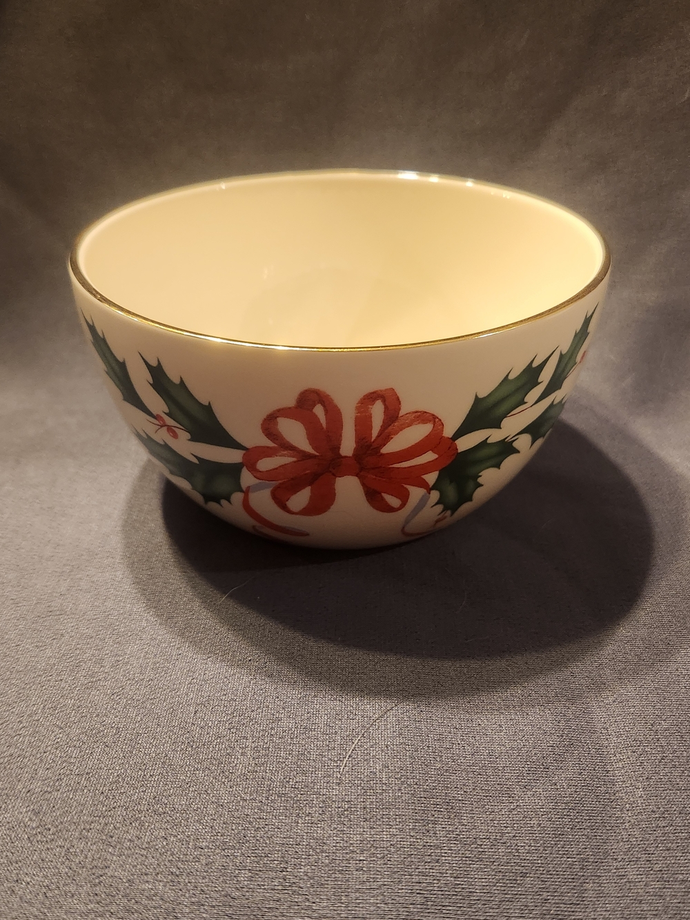 Lenox Holiday Holly 5" Cereal Bowl